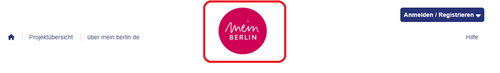 Logo mein.berlin.de - Screenshot Leitfaden