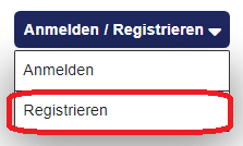 Registrieren  - Screenshot Leitfaden