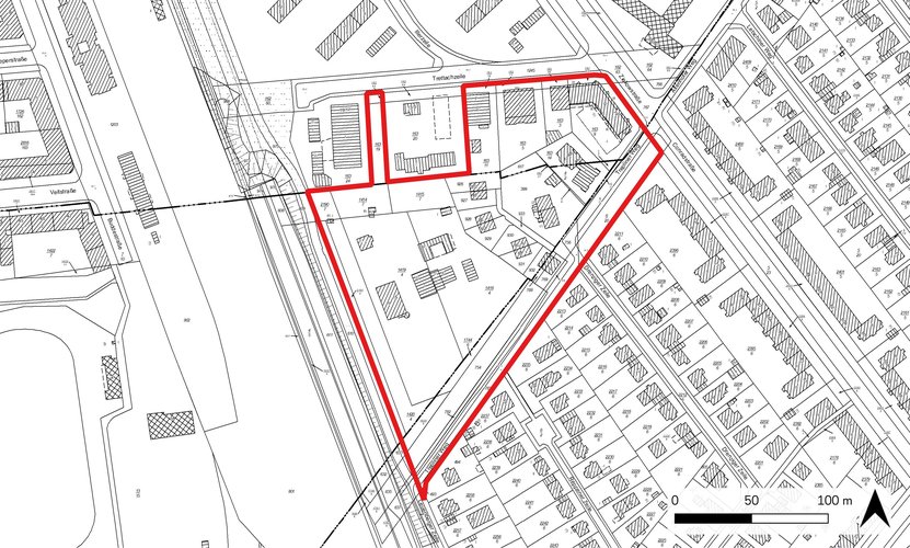 Geltungsbereich Bebauungsplan 12-63a