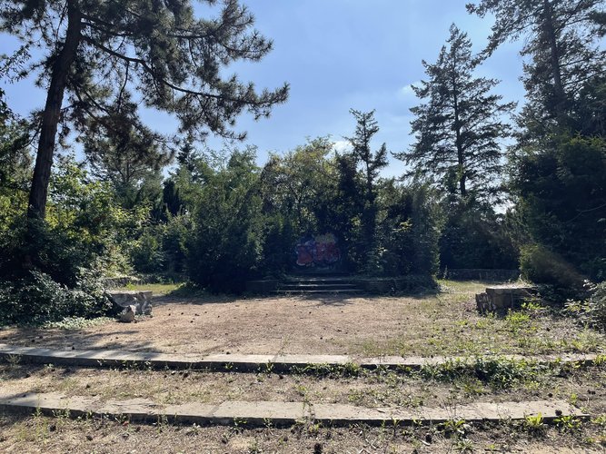 Die Aussichtsplattform an der Marienhöhe.