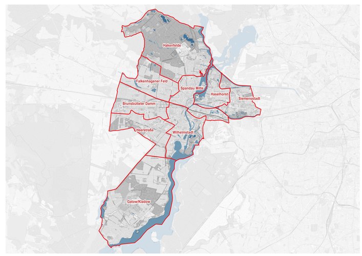 Planungsräume in Spandau