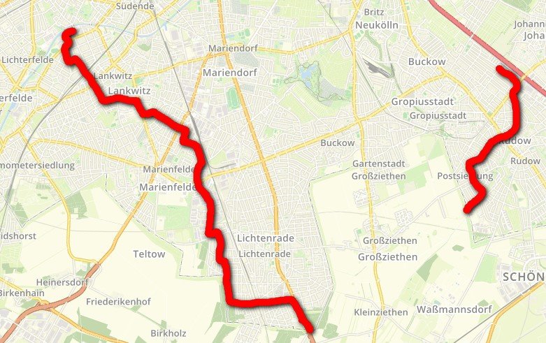 Neulegung von Stromleitungen im Süden von Berlin