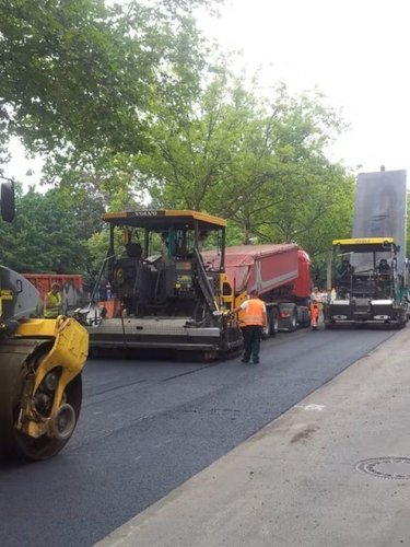 Foto Straßenbauarbeiten