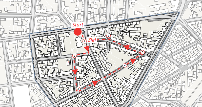 Route des Kiezspaziergangs