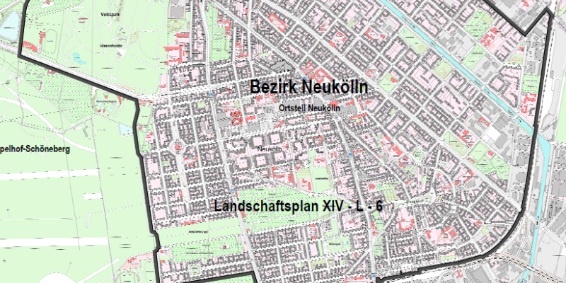 Übersichtskarte über das Geltungsgebiet des Landschaftsplans