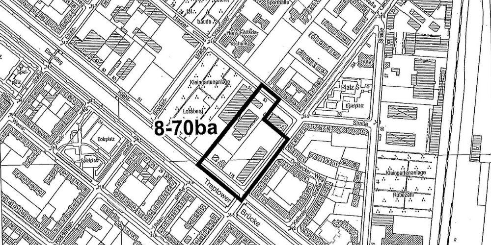 Karte auf der der betroffenen Bereich markiert ist
