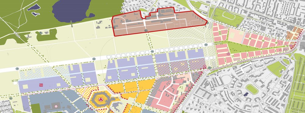 Plangebiet TXL Nord auf dem ehemaligen Flughafengelände
