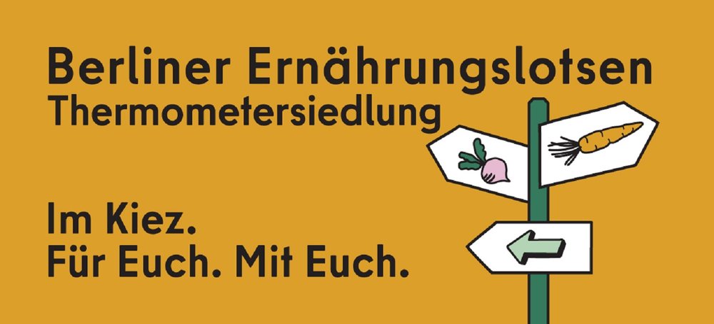 Ein Wegweiser, auf dem Gemüse abgebildet ist, zeigt in verschiedene Richtungen.