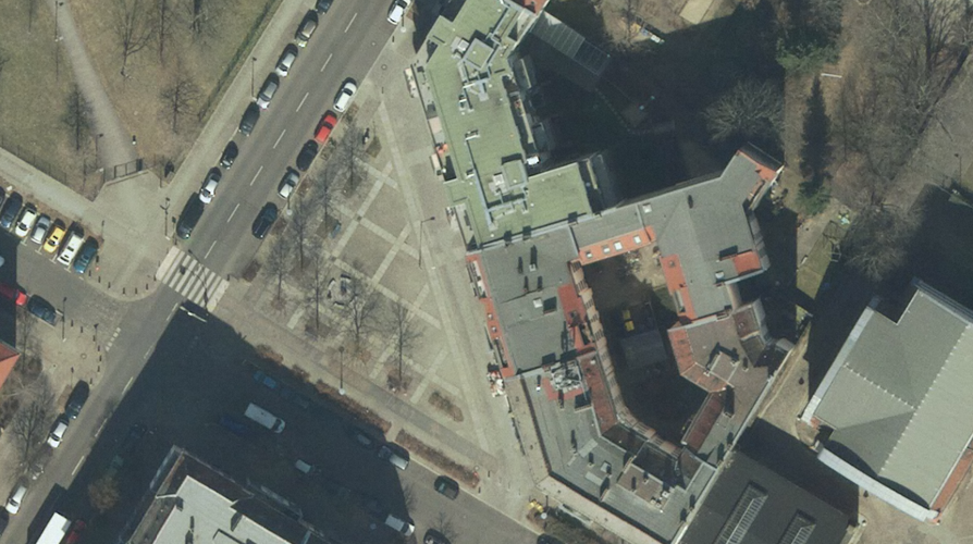 Luftbild vom Getrud-Classen-Platz 2018