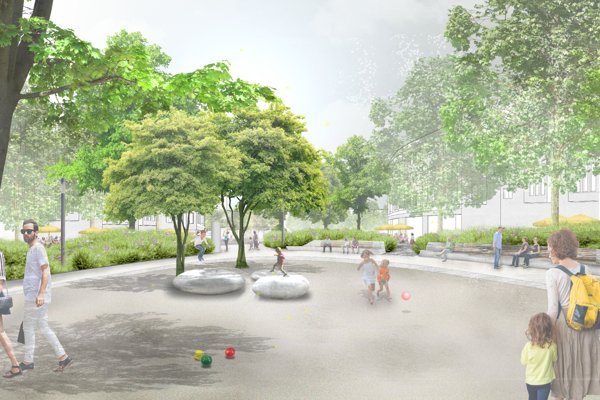 Darstellung der Platzgestaltung