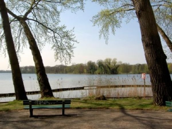 Blick vom Ufer auf den Tegeler See