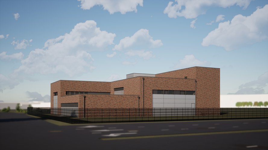 Zeichnung Neubau Umspannwerk Poelchau