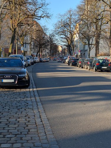Ansicht der Belziger Straße vor Umbau