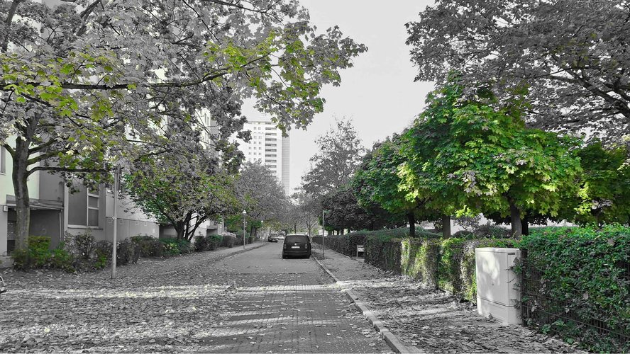 Impression von der Thermometersiedlung in Steglitz-Zehlendorf