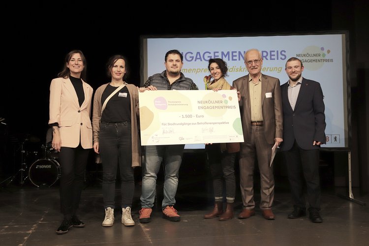 Fotos vom Gewinnerprojekt querstadtein beim Engagementspreises 2024