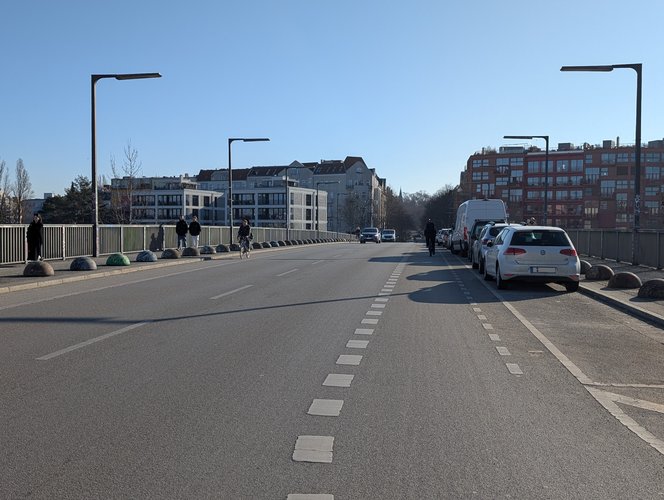 Monumentestraße vor dem Umbau