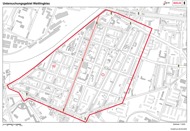 Untersuchungsgebiet Weitlingkiez