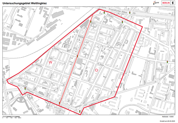Untersuchungsgebiet Weitlingkiez
