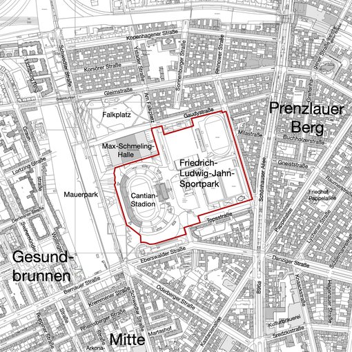 Geltungsbereich des Bebauungsplans 3-87