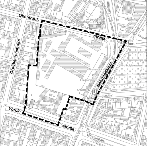 Lageplan mit Geltungsbereich