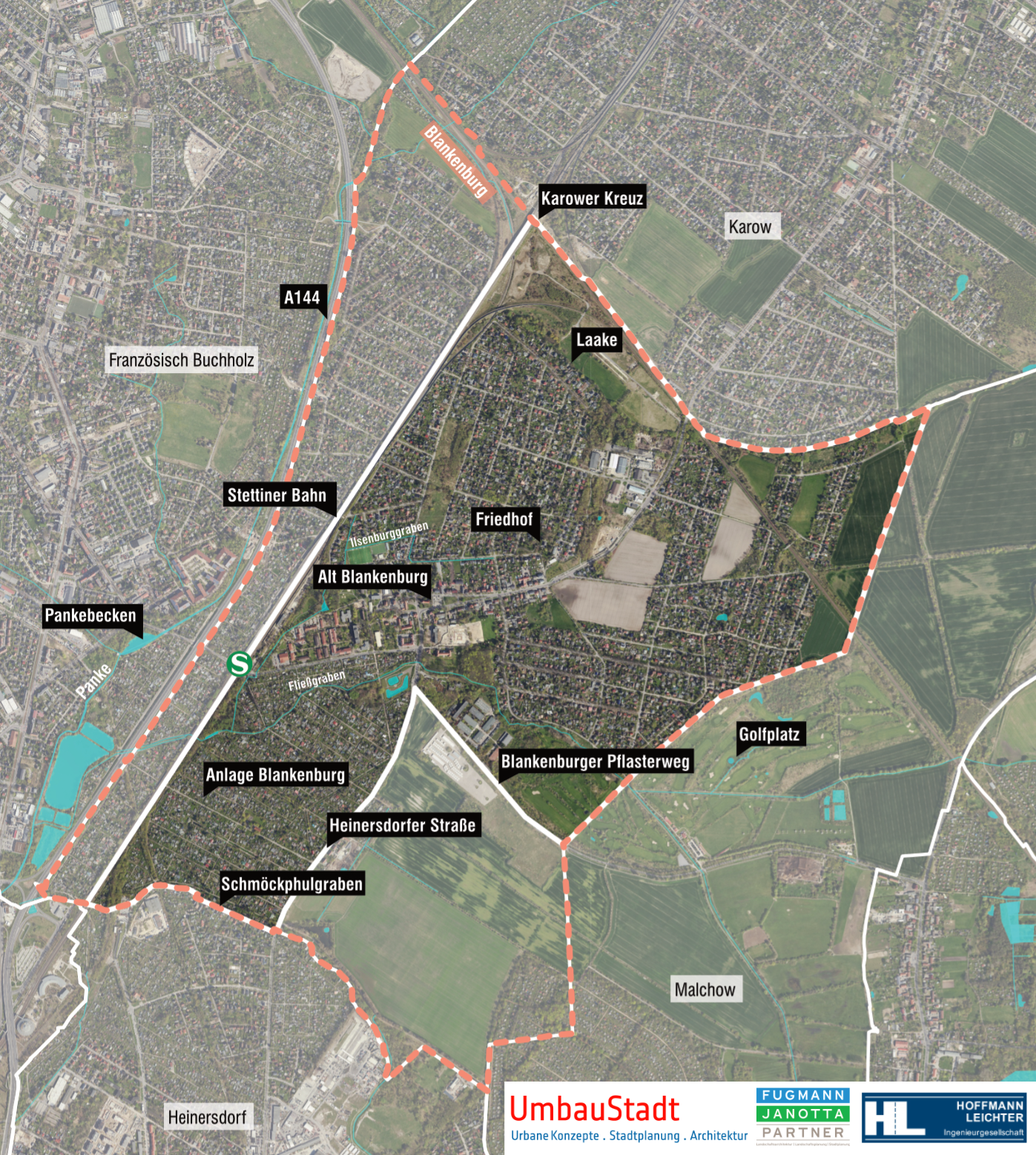 Übersicht zum Gebiet der Rahmenplanung