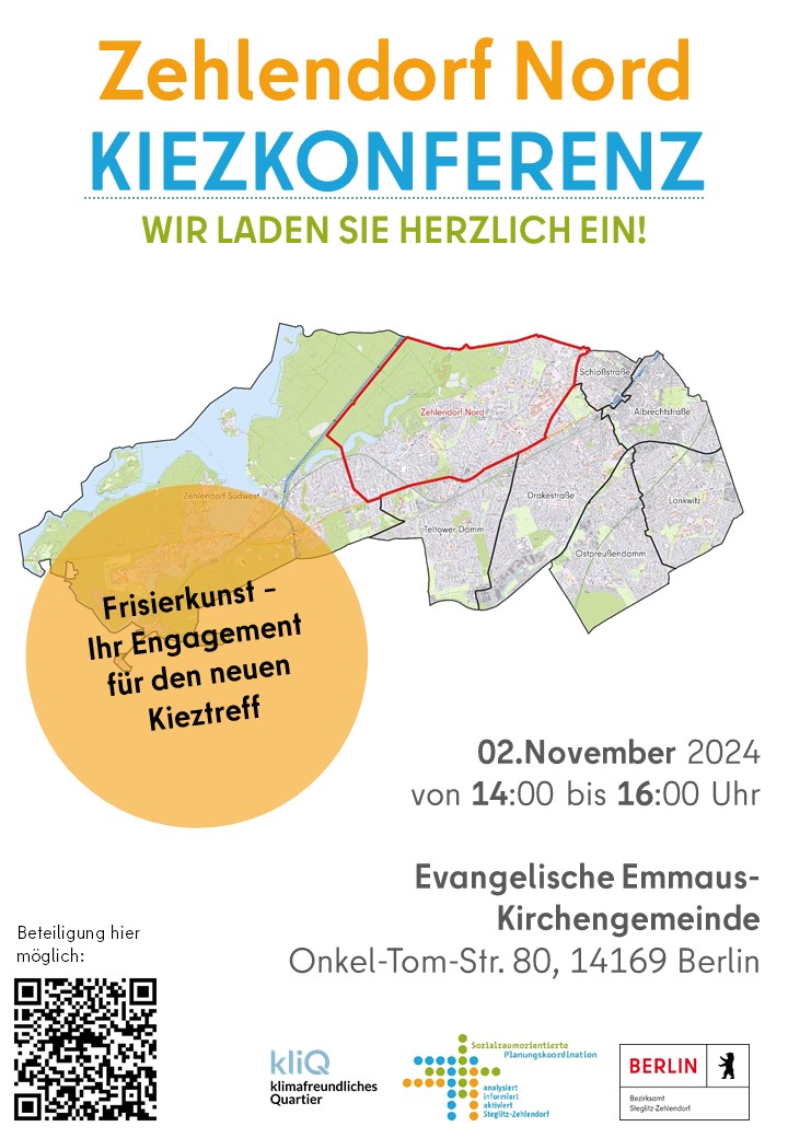 Flyer Kiezkonferenz Zehlendorf Nord