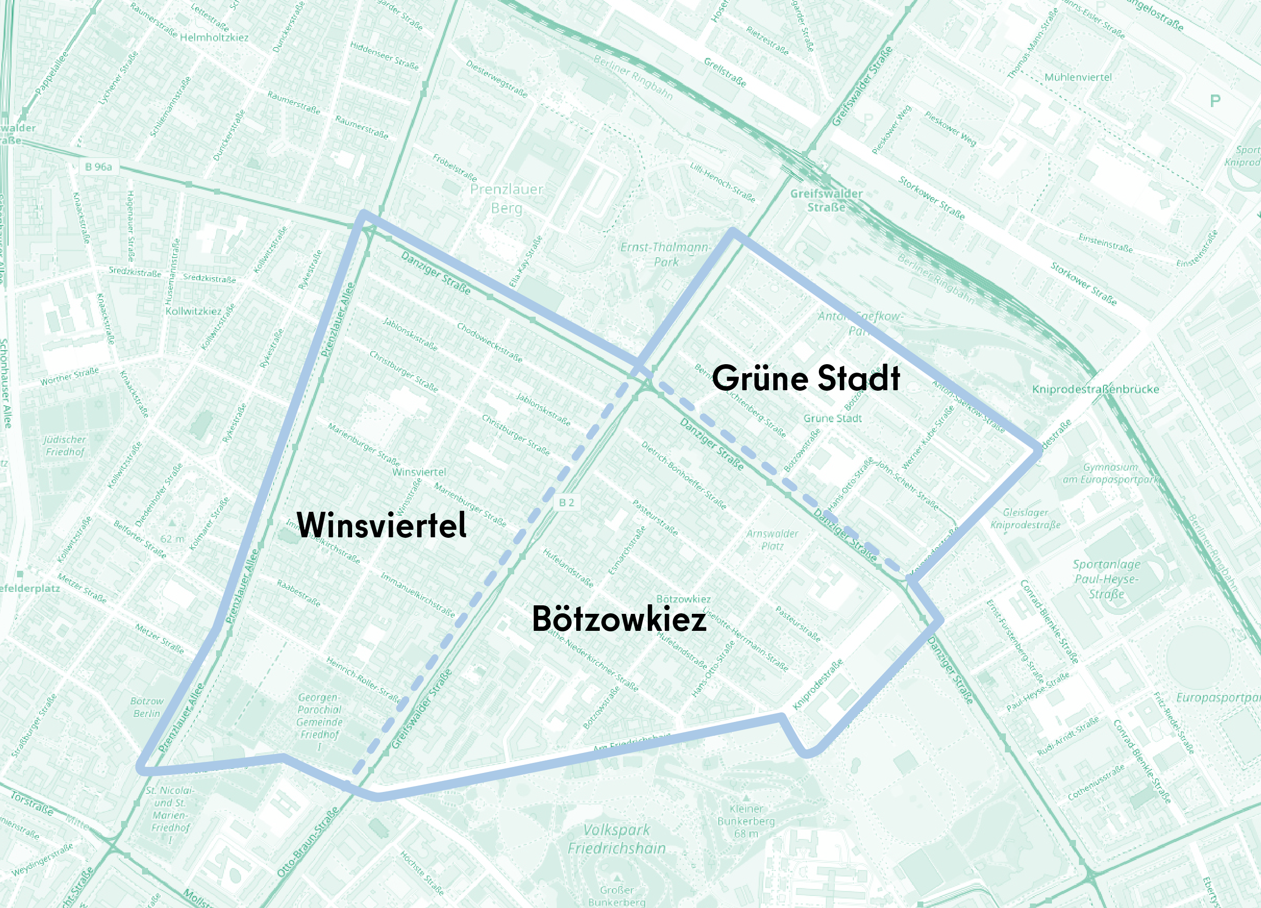 Winsviertel, Bötzowkiez, Grüne Stadt