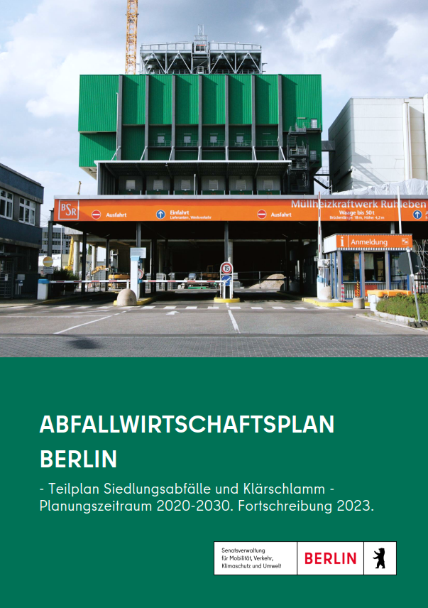 Cover des Abfallwirtschaftsplan - Teilplan Siedlungsabfälle und Klärschlamm für den Planungszeitraum 2020-2030