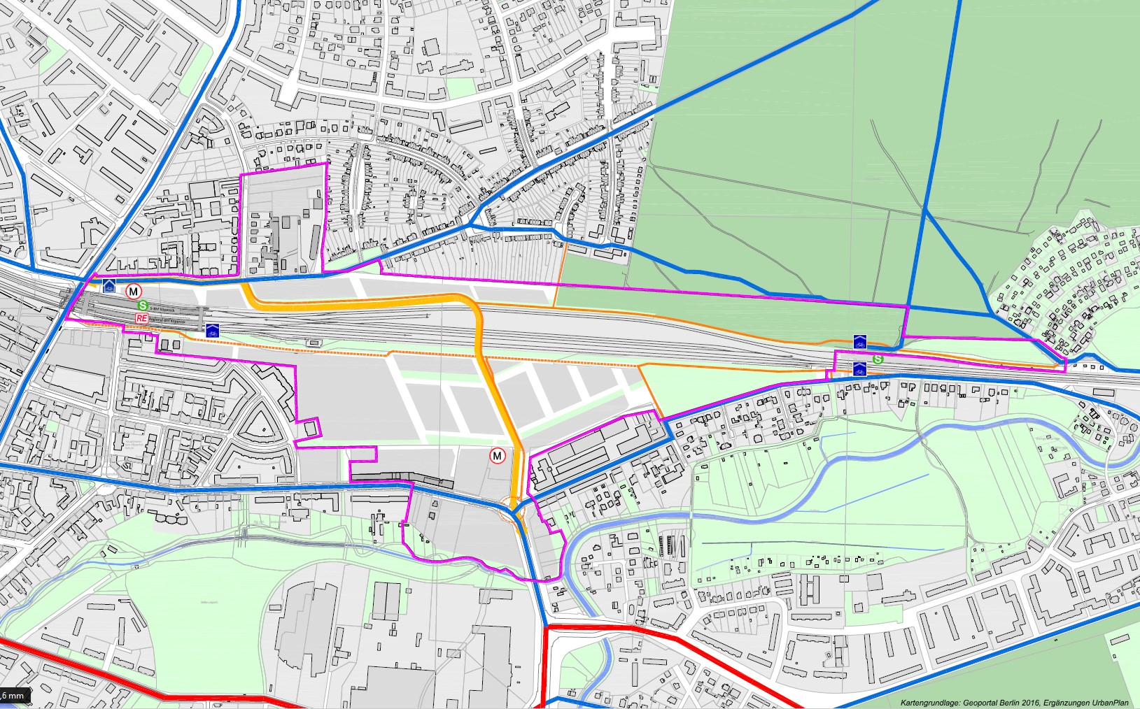 Radwegenetz, UrbanPlan 2020