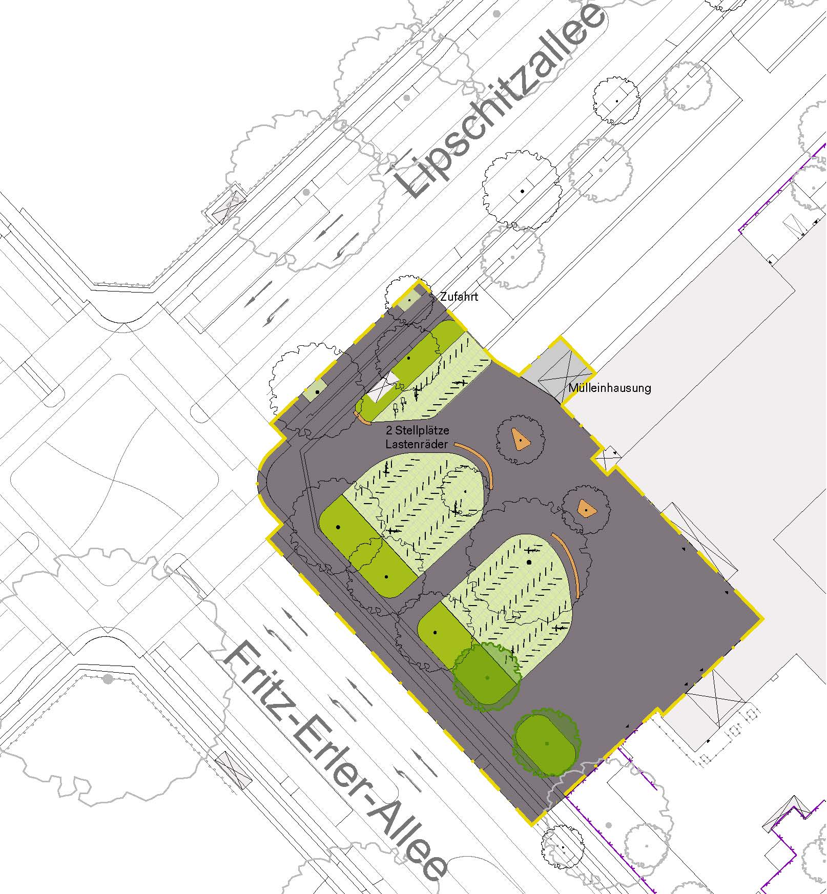 Lageplan Vorplatz Kombibad