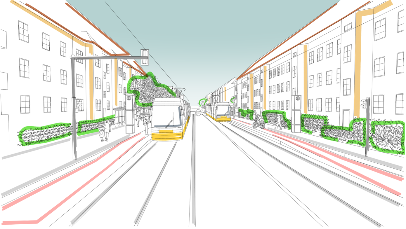 So könnte es aussehen: Haltestelle Pasedagplatz