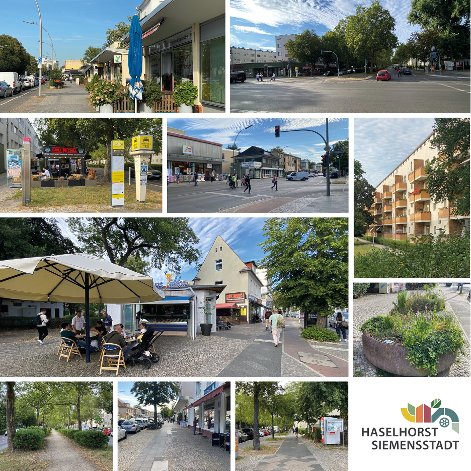 Collage mit Impressionen des Projektgebiets