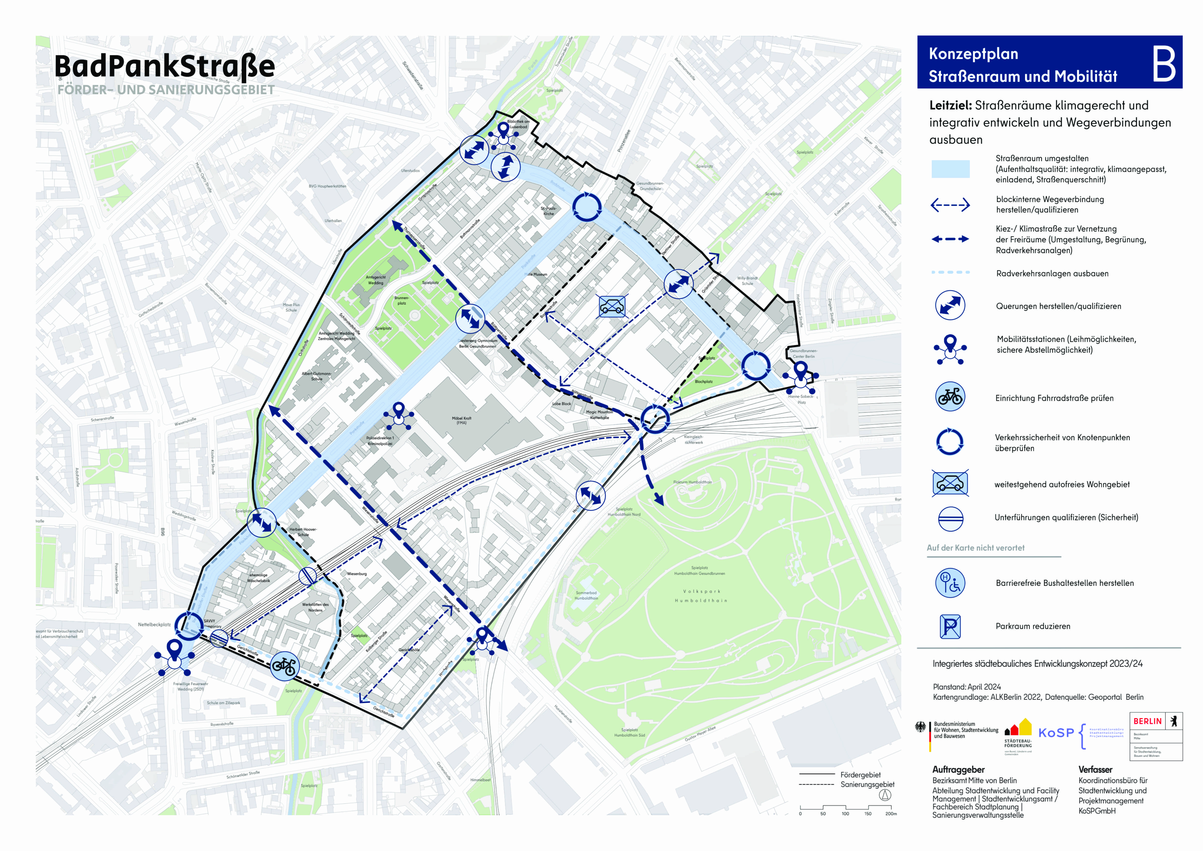 Konzeptplan - Straßenraum und Mobilität