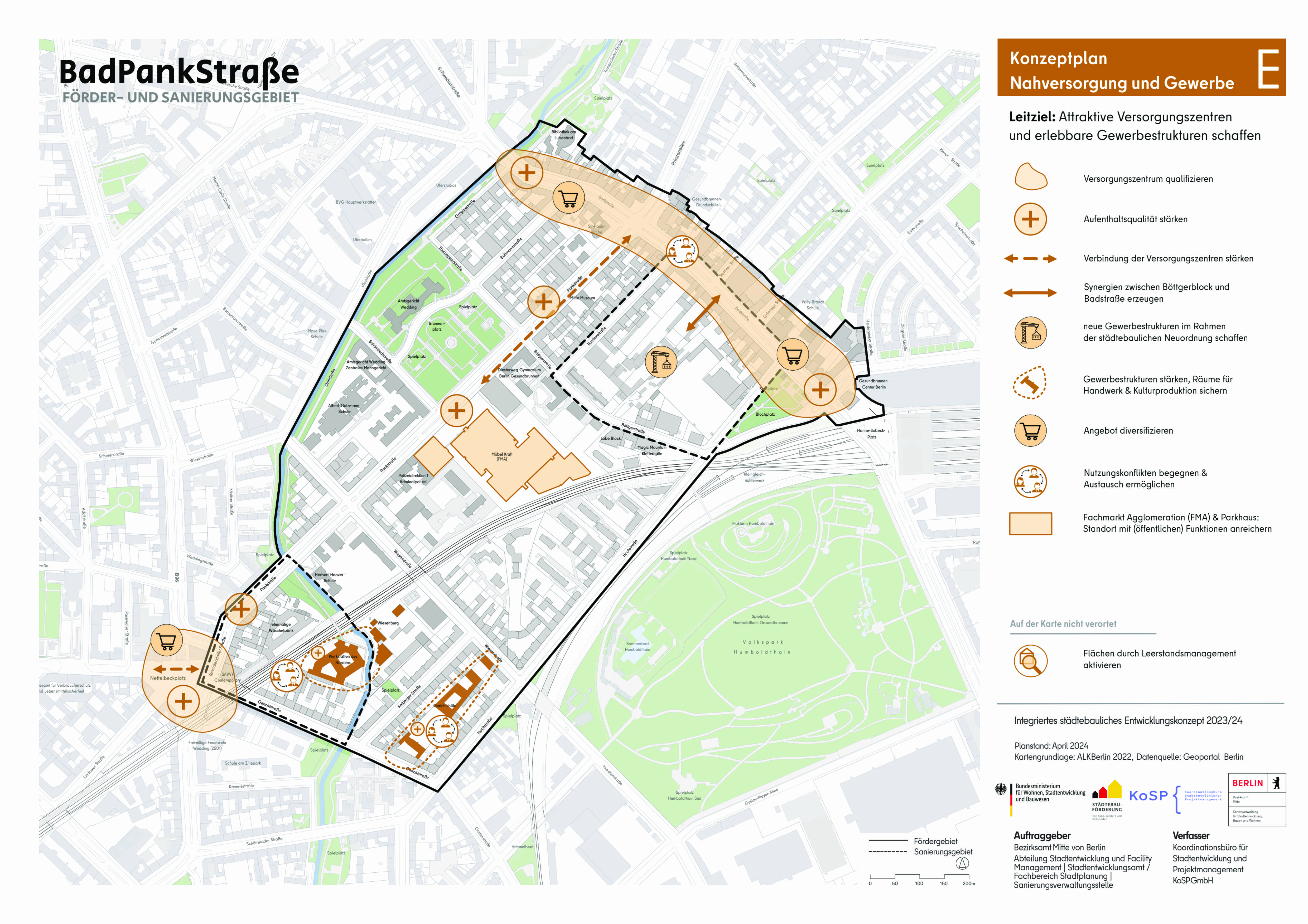 Konzeptplan - Nahversorgung und Gewerbe