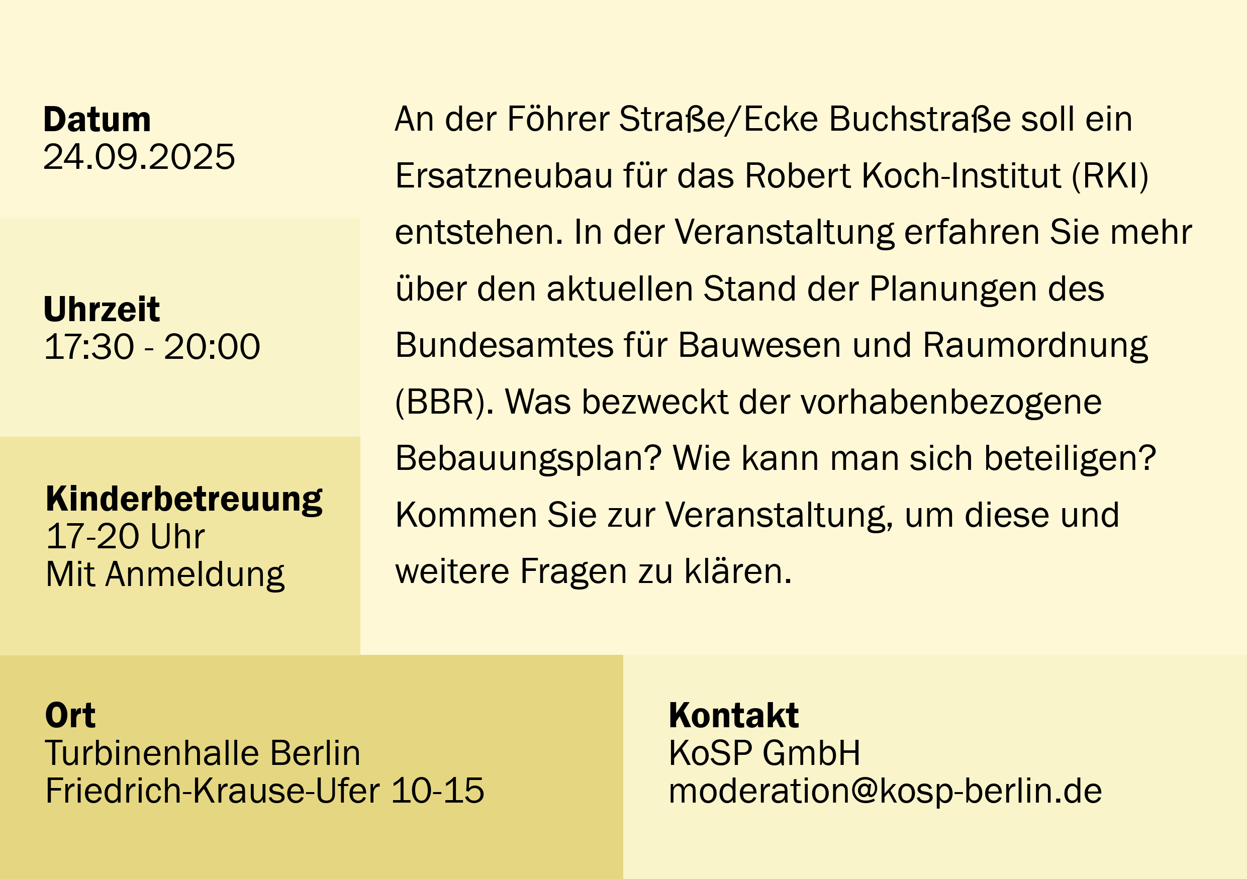 Flyer für die Infornationsveranstlatung