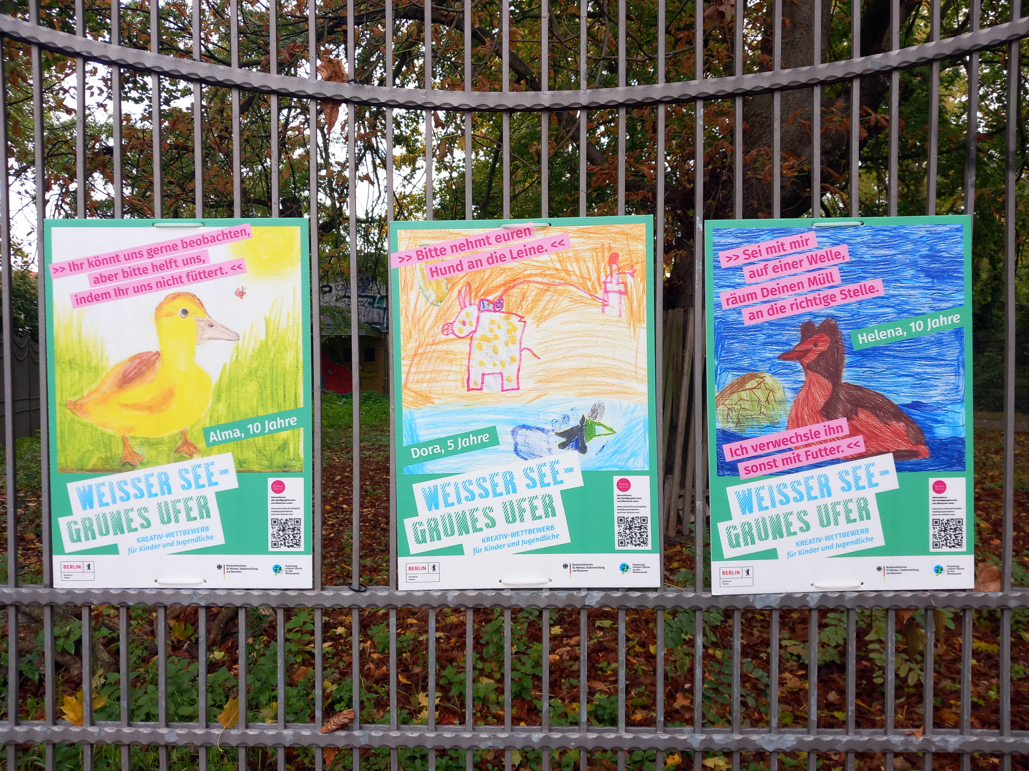 Gewinnerplakate Weißer See - Grünes Ufer