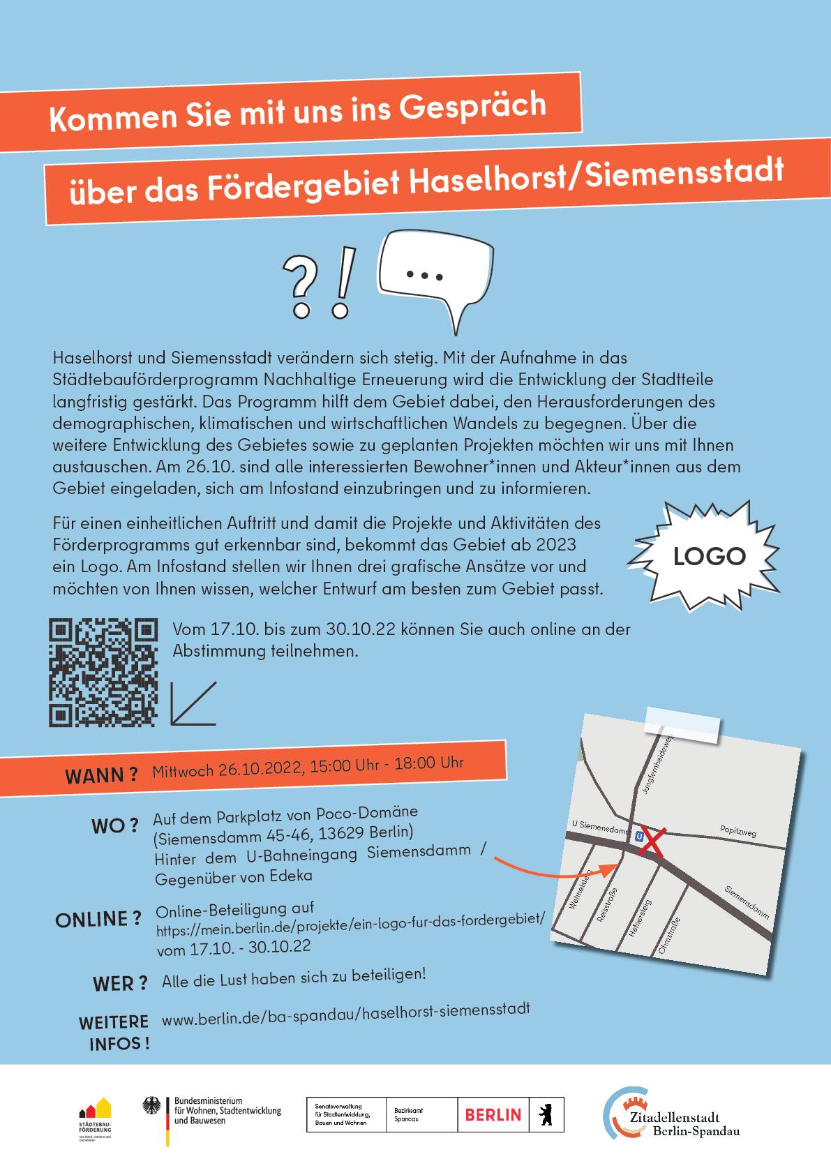 Plakat Infostand Siemensstadt