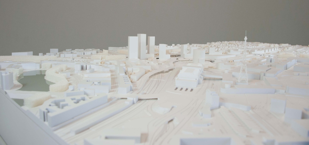 Modellansicht des Teams Ortner & Ortner Baukunst GmbH, Berlin