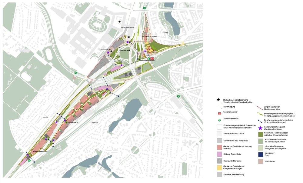 Masterplan des Teams Hosoya Schaefer Architects AG, Zürich und Agence Ter .de GmbH, Karlsruhe