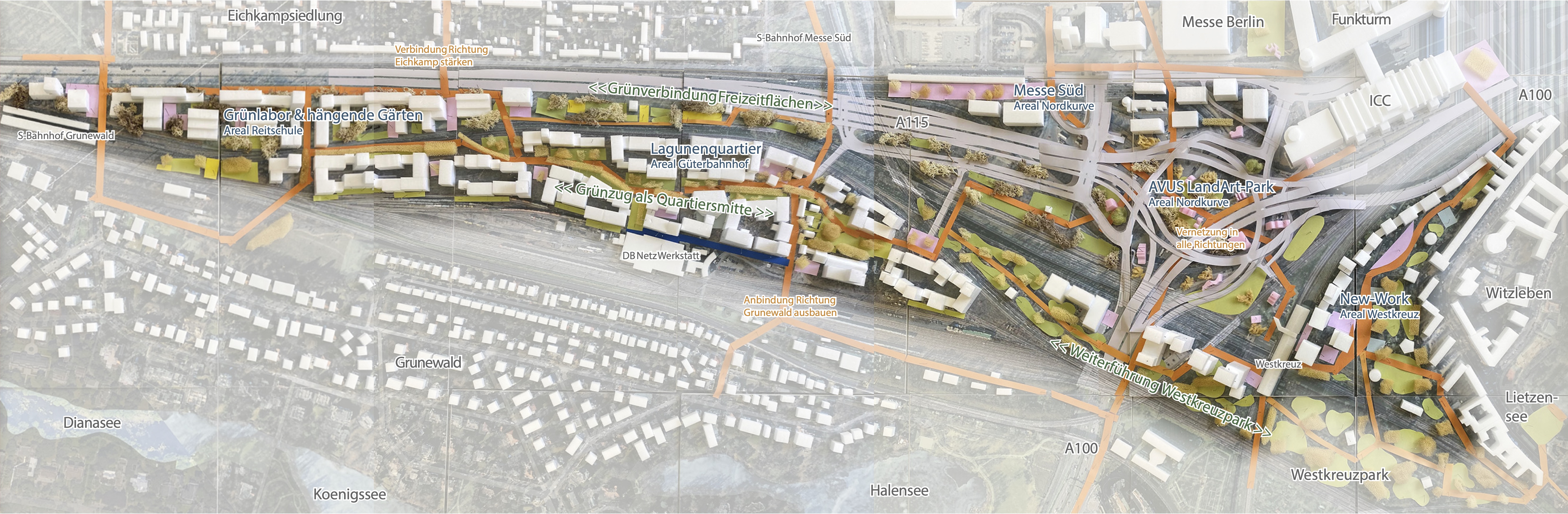 Konzeptidee des Teams Hosoya Schaefer Architects AG, Zürich und Agence Ter .de GmbH, Karlsruhe