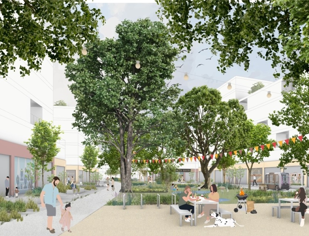 Canale Verde im Inselquartier Güterbahnhof Grunewald