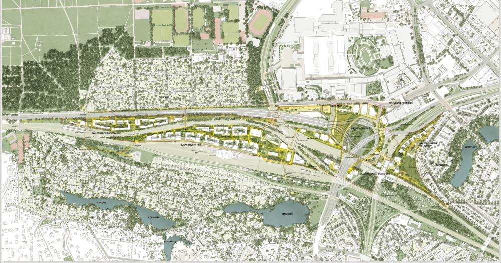Städtebauliches Konzept des Teams Hosoya Schaefer Architects AG, Zürich und Agence Ter .de GmbH, Karlsruhe