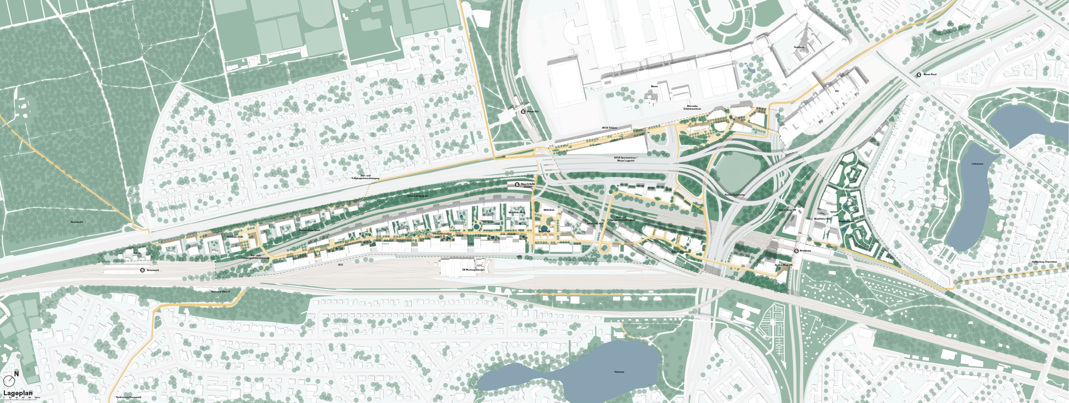 Konzeptidee des Teams Henning Larsen Architects A/S, Kopenhagen