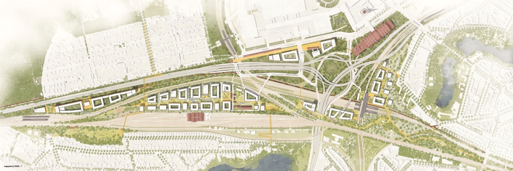 Städtebauliches Konzept des Teams asp Architekten GmbH, Stuttgart