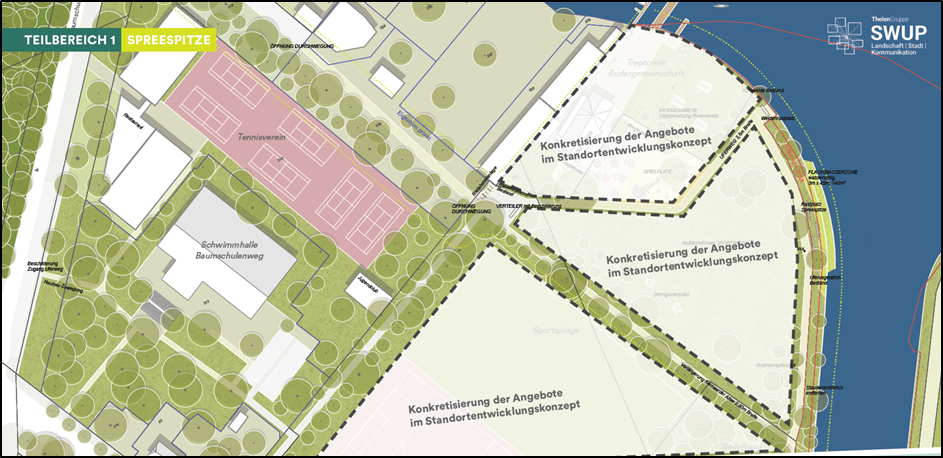 Teilbereiche Spreespitze