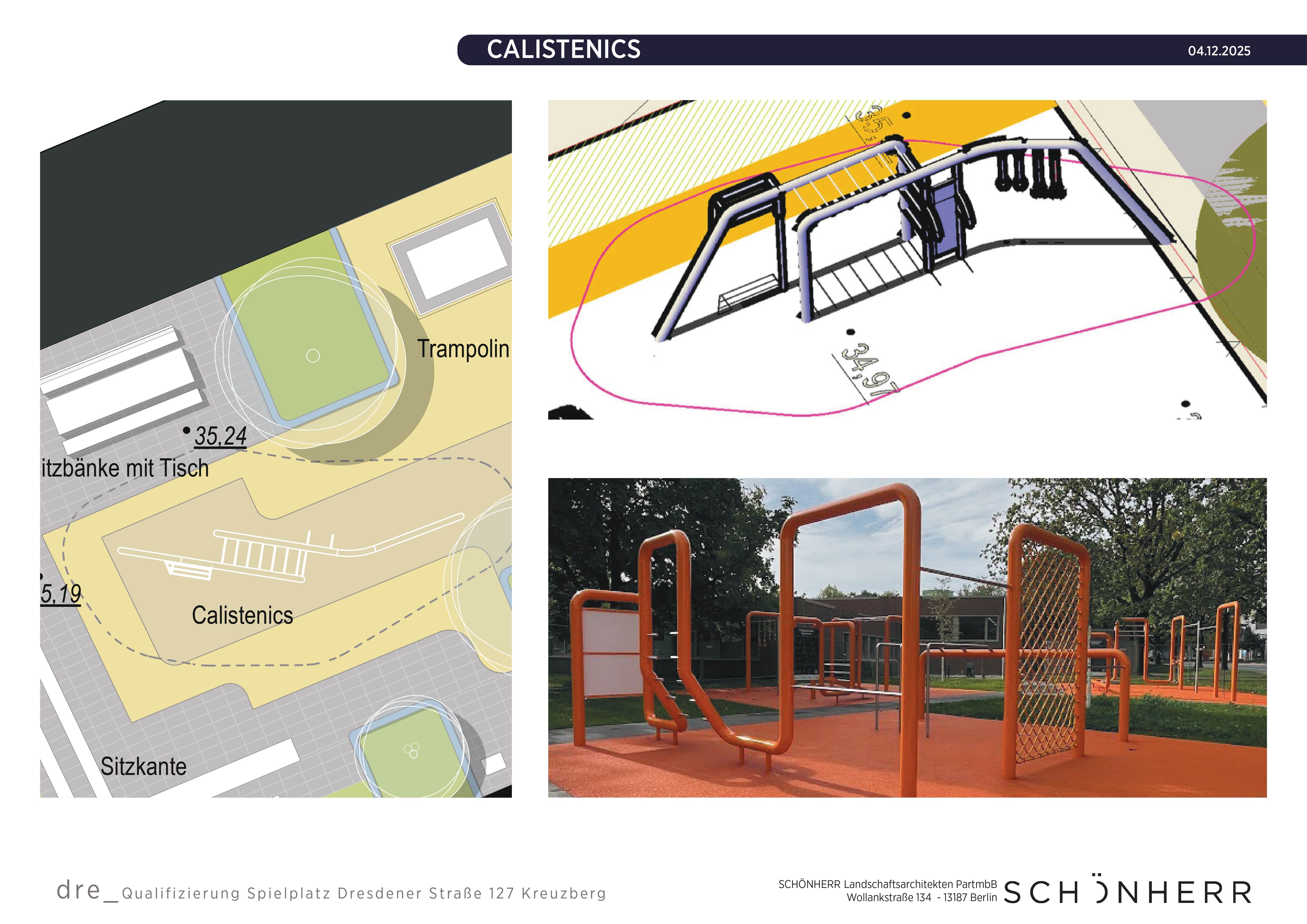 Darstellung der Calisthenics. 