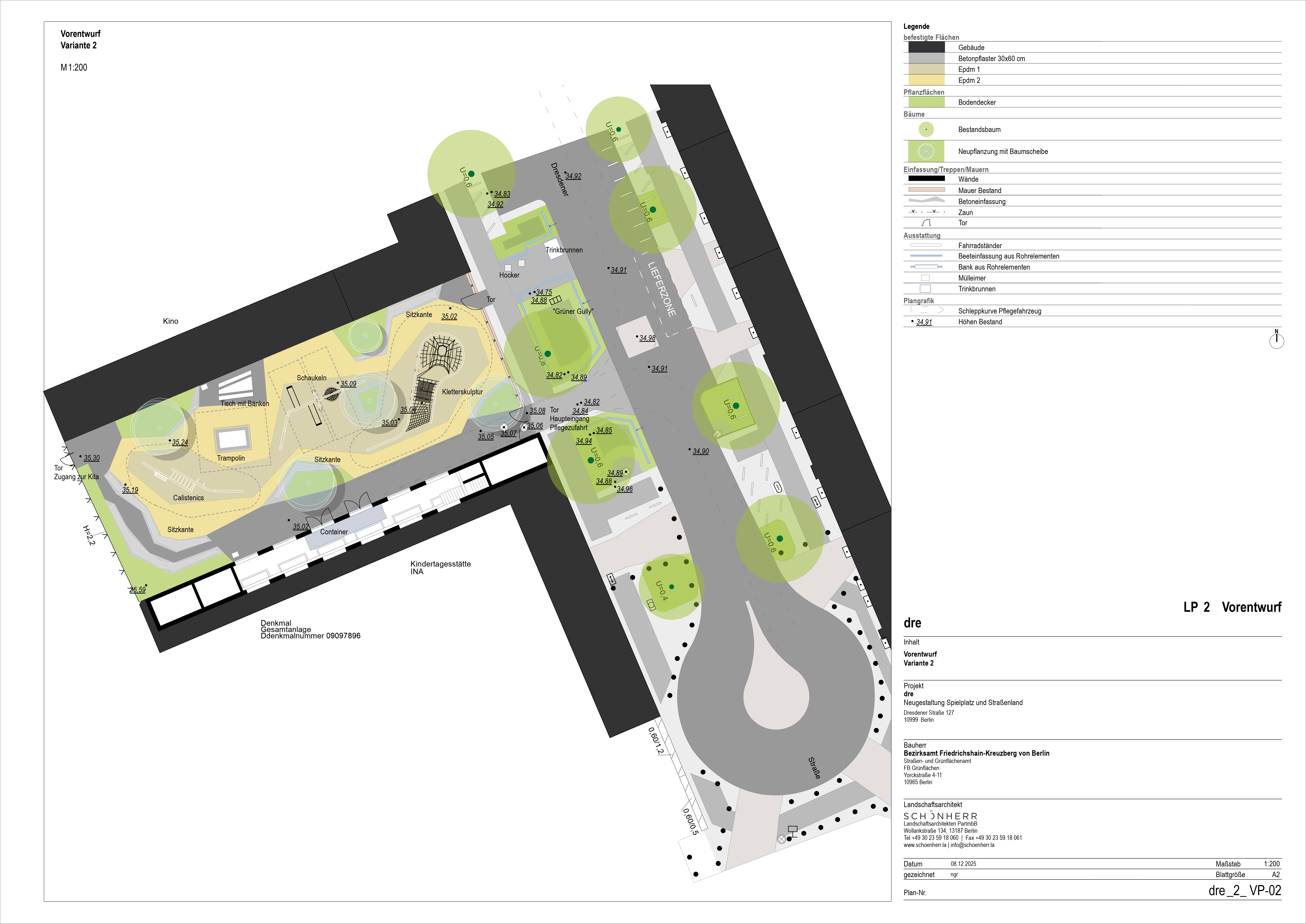 Variante 2 hat eine verspielte und oranische Gestaltung. 