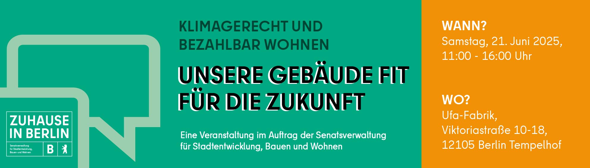 Banner mit wichtigsten Informationen. Diese erhaltne Sie auch im Folgenden.