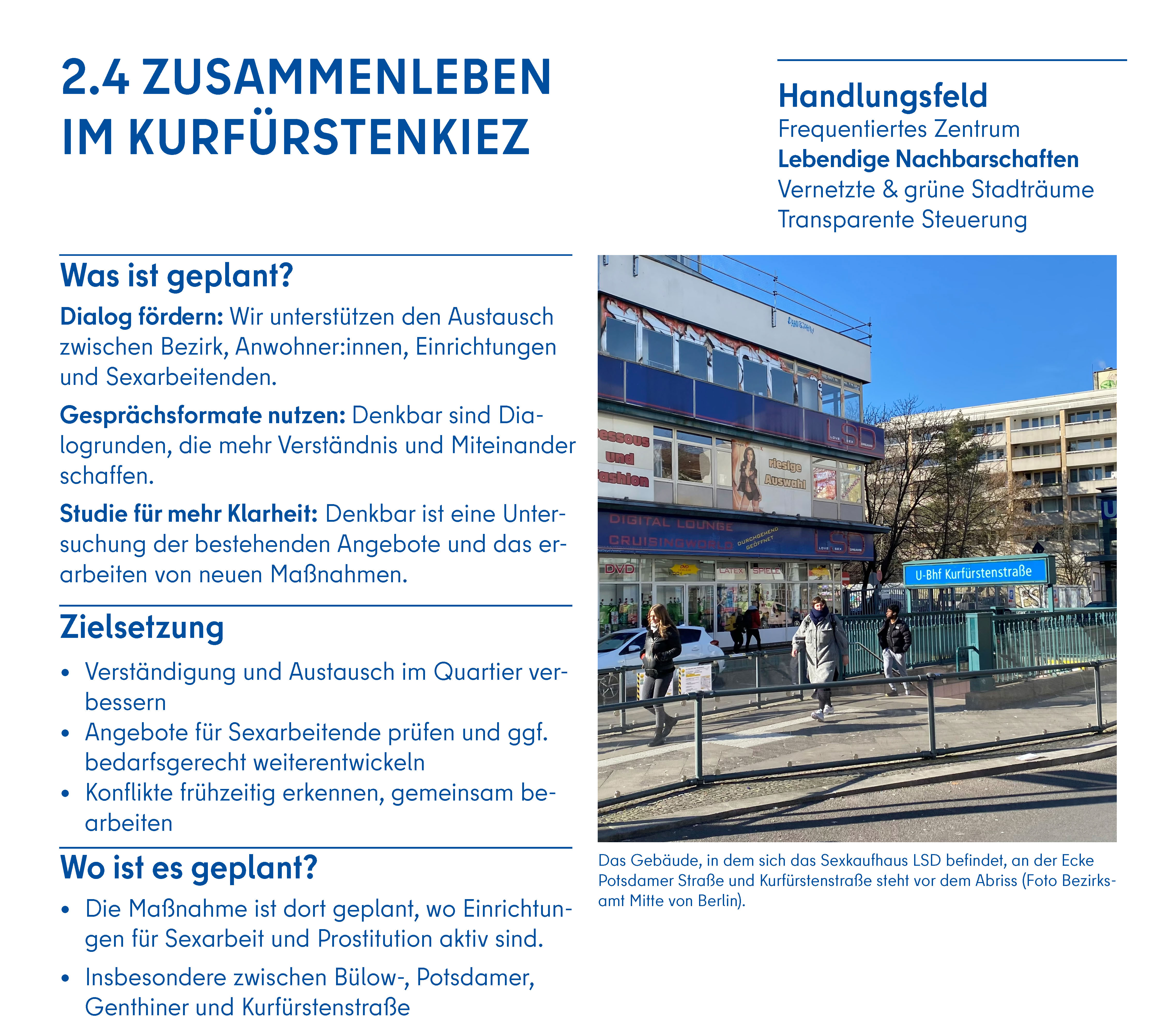 Steckbrief Maßnahmen