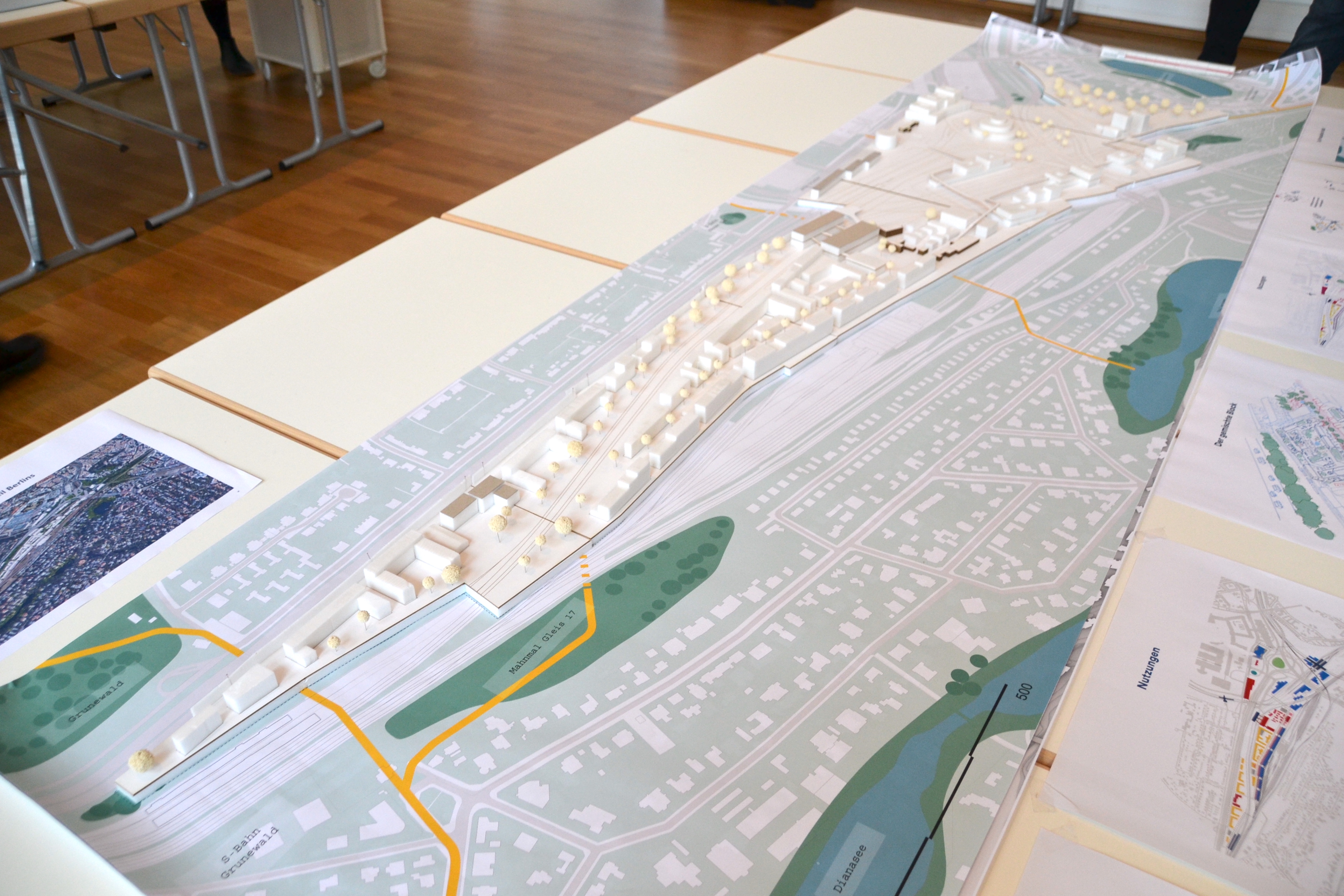 Foto des Modells vom Team Henning Larsen Architects A/S, Kopenhagen in Blickrichtung Norden